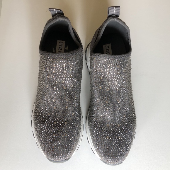 Steve Madden Sequined Slip On Sneakers - Picture 3 of 6